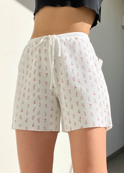 90's Floral Babydoll Shorts (S)
