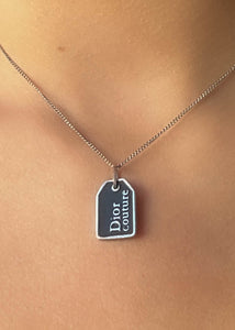 Dior Couture Tag Necklace