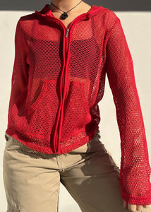 Catalina Y2k Red Mesh Jacket (M)