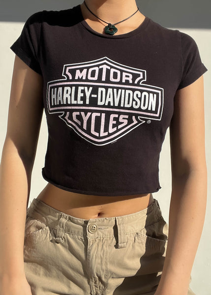 Harley Logo Baby Tee (S)