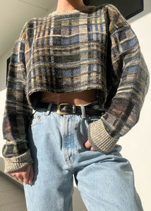 80's Plaid Knit (XL)