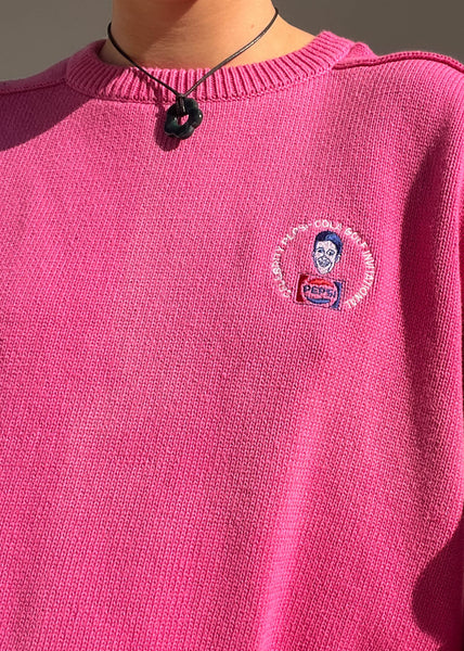 80's Pink Pepsi Sweater (L-XL)