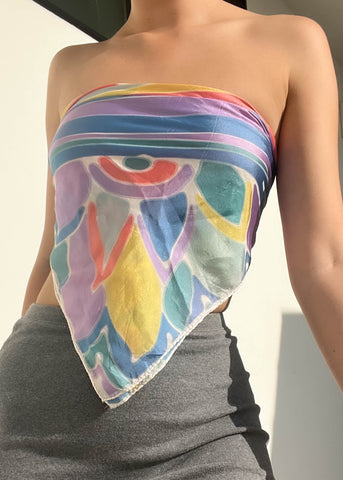 Watercolor 80's Scarf