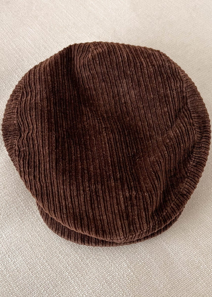80's Brown Corduroy Hat