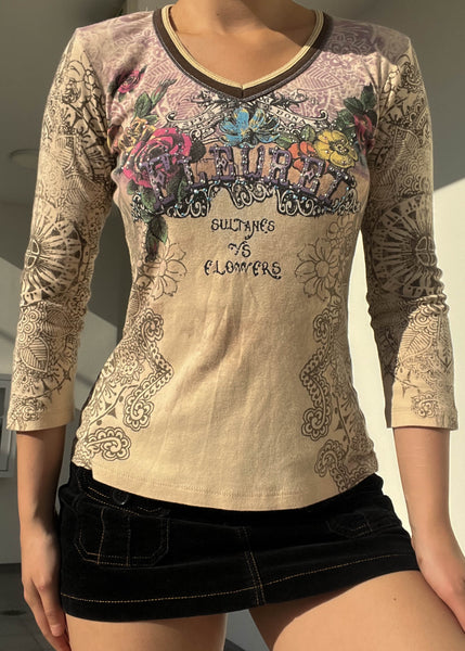 2000's Fleuret Graphic 3/4 Sleeve (S)