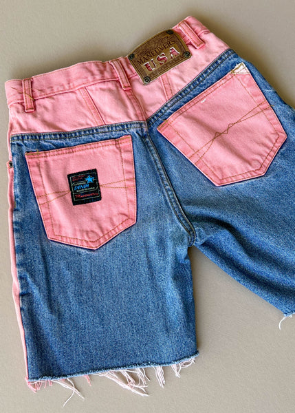 90's Bubblegum Denim Shorts