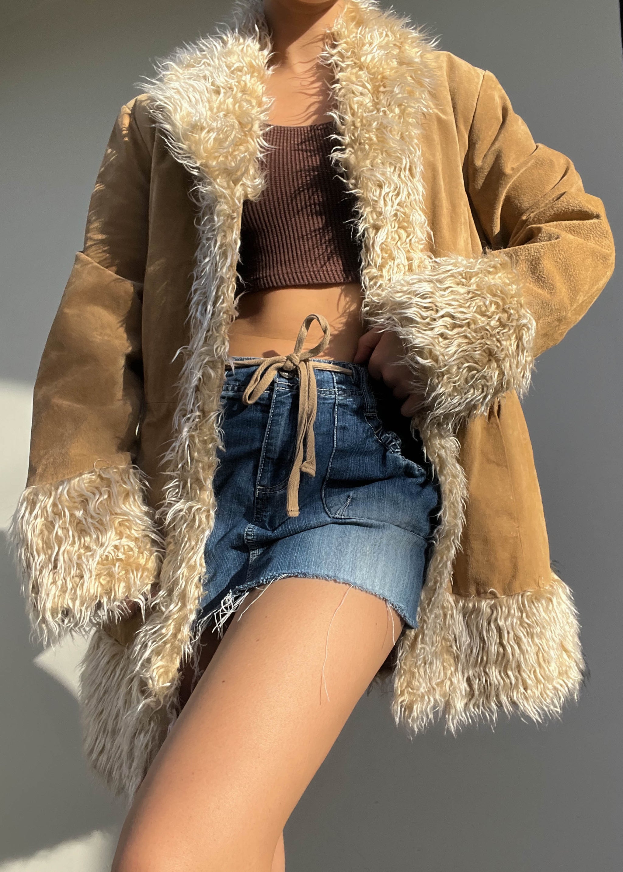 00s les copains reversible far coat y2k 【公式通販】