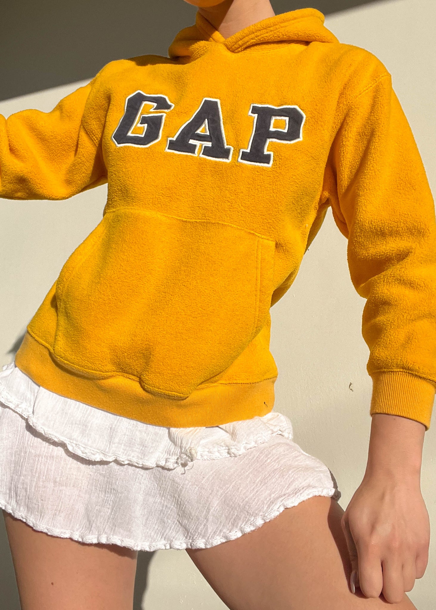 Mustard Gap Fleece Hoodie (XS-S)