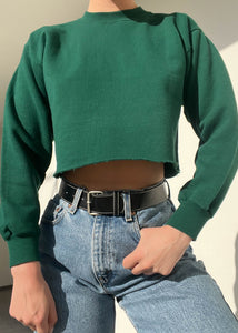 90's Forest Green Crewneck (S)