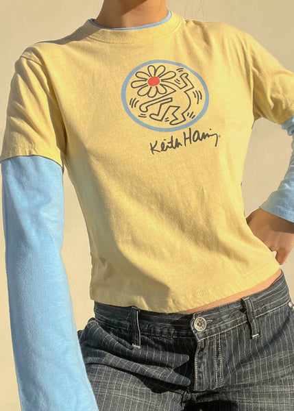 Keith Haring Layered Long Sleeve (S)