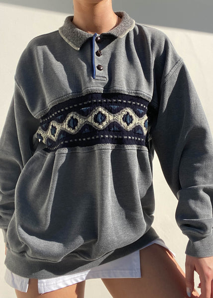 Ezekiel 80's Collared Sweatshirt (M)