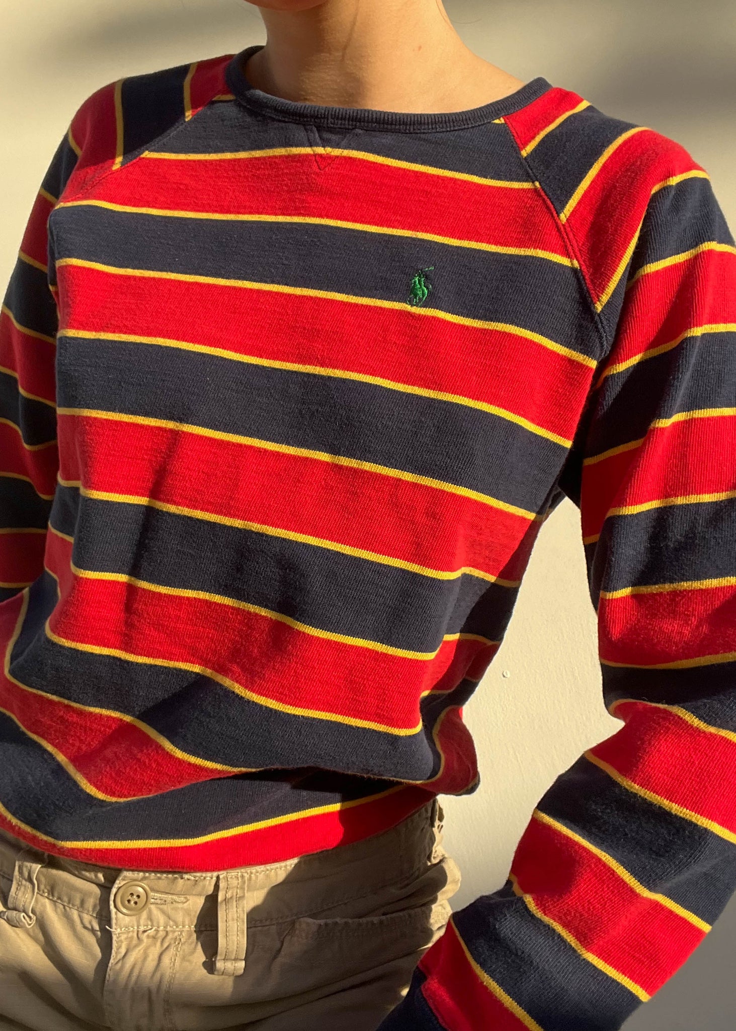 Ralph Lauren Striped Long Sleeve (M)