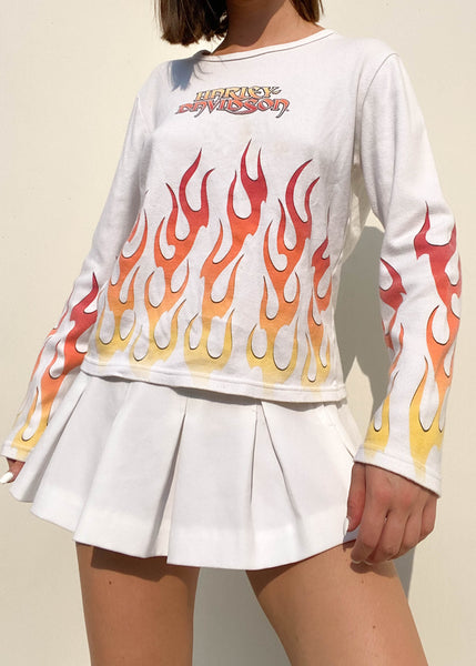 Harley Flame Graphic Long Sleeve  (M)