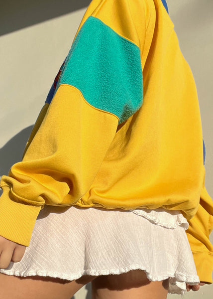80's Playhouse Color-Block Pullover (L)