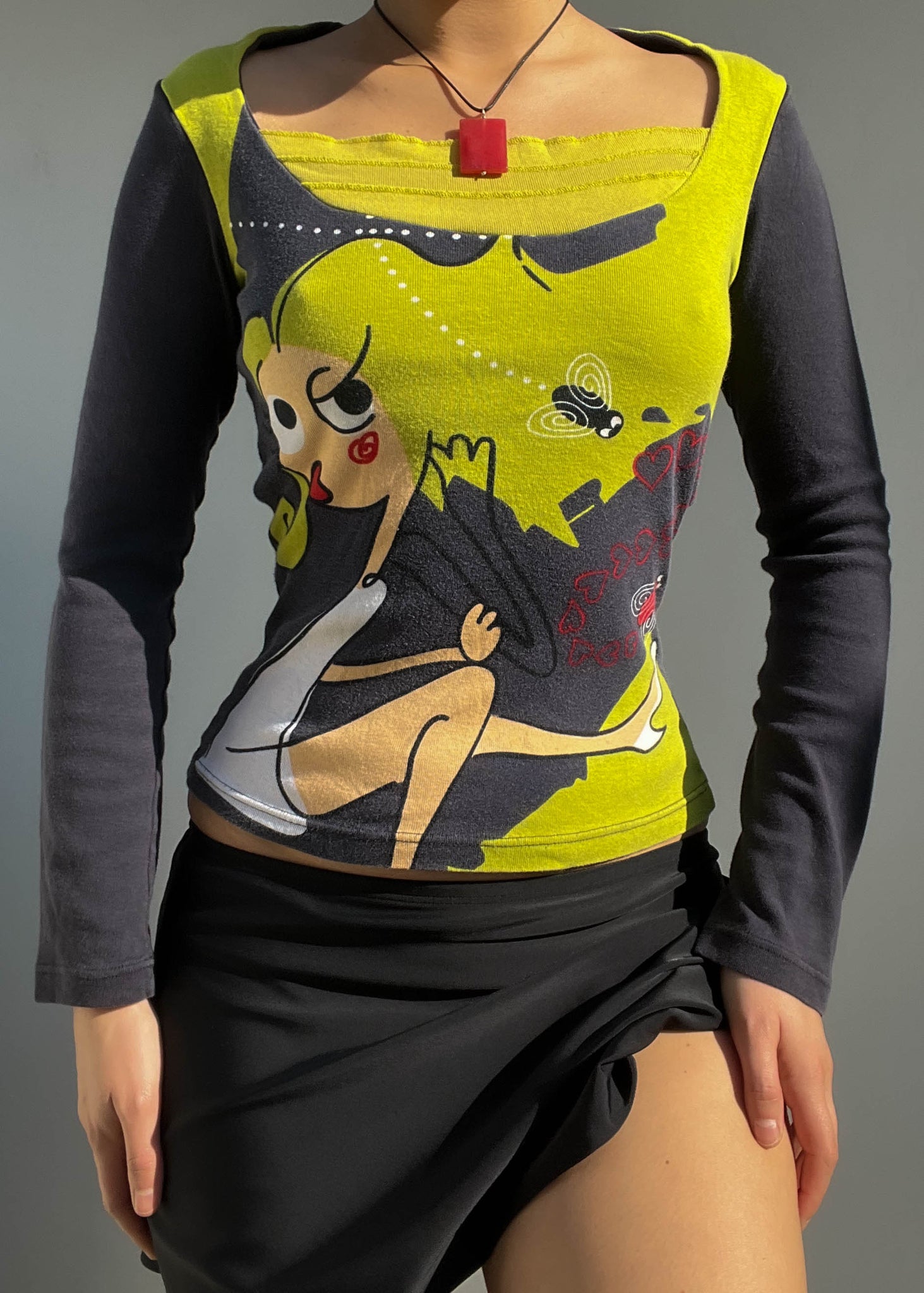 Funky 2000's Graphic Long Sleeve (S)