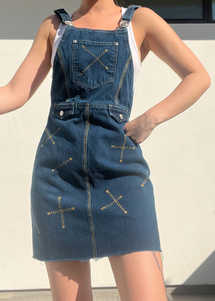 90's Overall Dress (S-M)