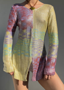 2000's Pastel Mixed Knit (S-M)