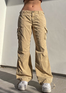 Y2k Express Tan Cargo Pants (Sz 12)