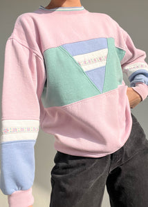 80's Pastel Color-Block Pullover (S-M)