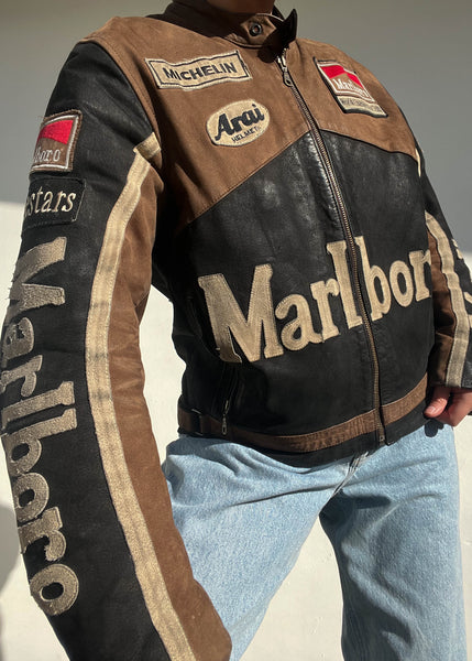 Marlboro Leather Race Bomber (Men's M)