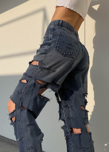 Distressed Mom Jeans (28")