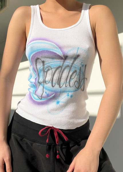 Y2k Airbrush Goddess Tank (S)