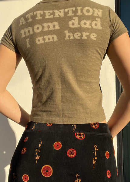 I Love Mom Y2k Baby Tee (XS-S)