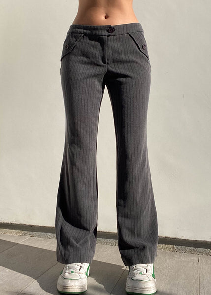 Dark Gray Pinstripe Pants (M/L)