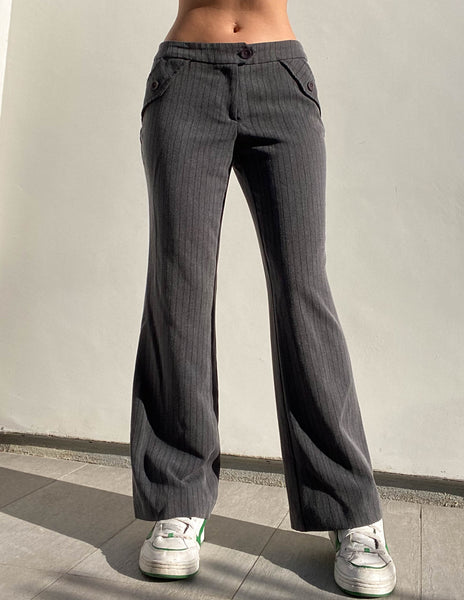Dark Gray Pinstripe Pants (M/L)