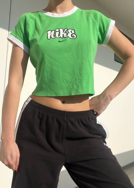 Y2k Green Nike Ringer Tee (M)