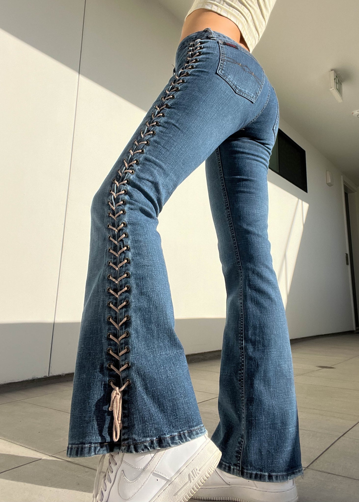 Y2k Mudd Lace Up Jeans