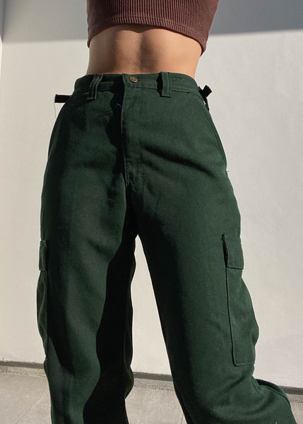 90’s Dark Green Army Pants (26-28”)