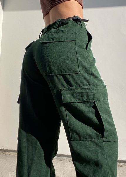 90’s Dark Green Army Pants (26-28”)