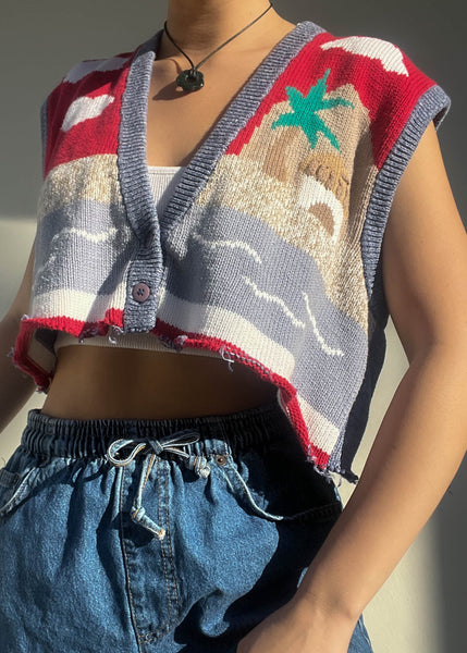 80's Vacation Knit Vest (M-L)