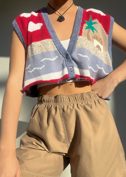 80's Vacation Knit Vest (M-L)