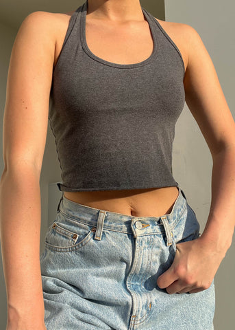 Forever Gray Halter Top (S)