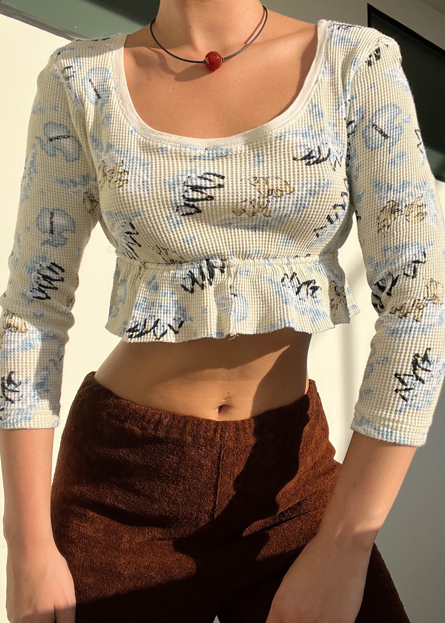 80's Polar Bear Print Top (S)