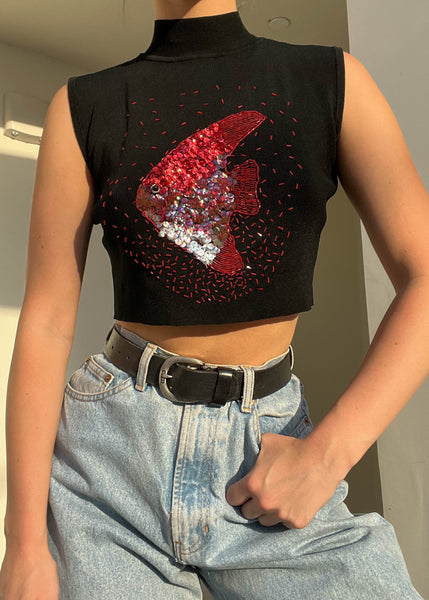 90's Sequin Fish Tank (S)