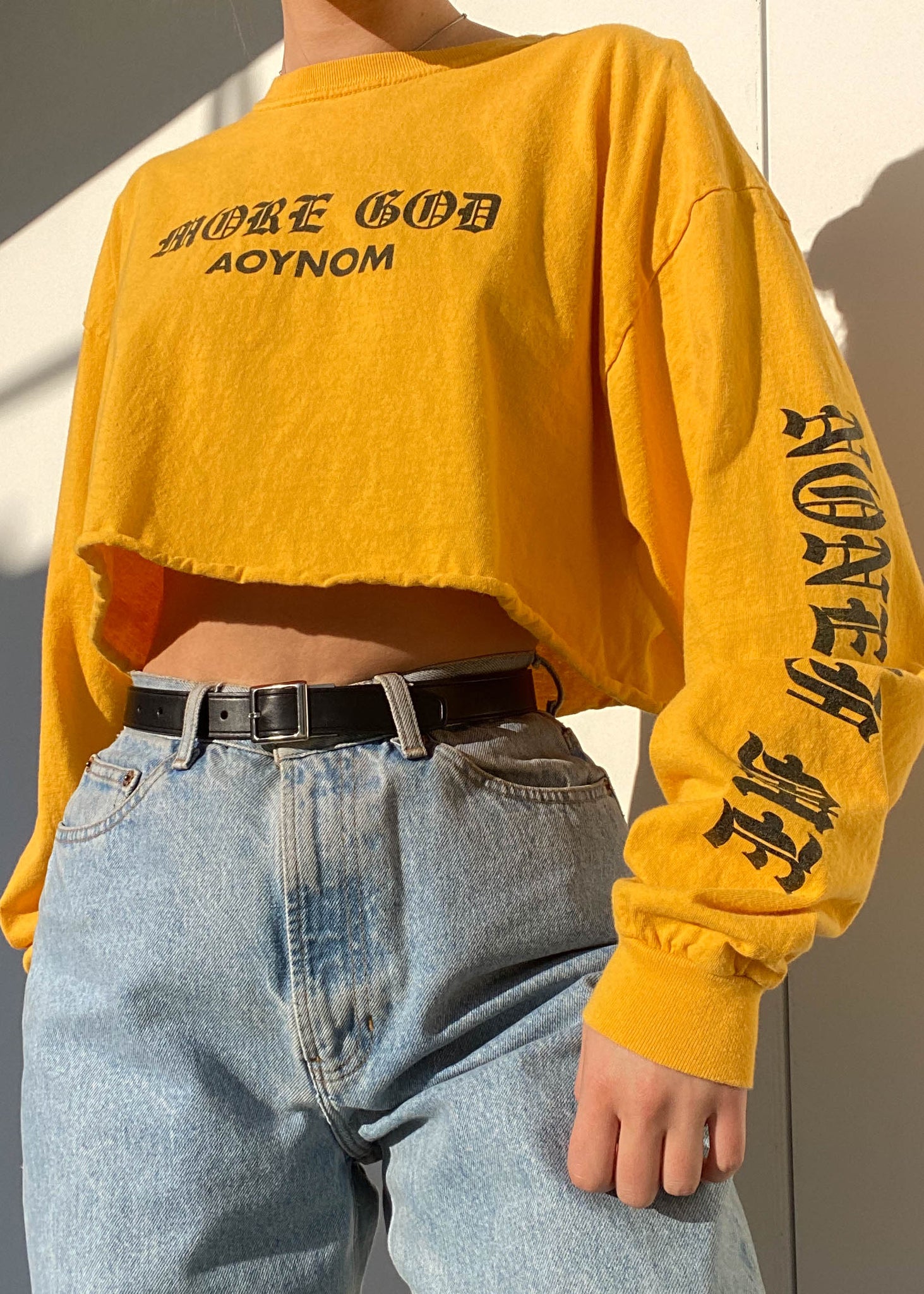 Y2k More God Graphic Long Sleeve (M)