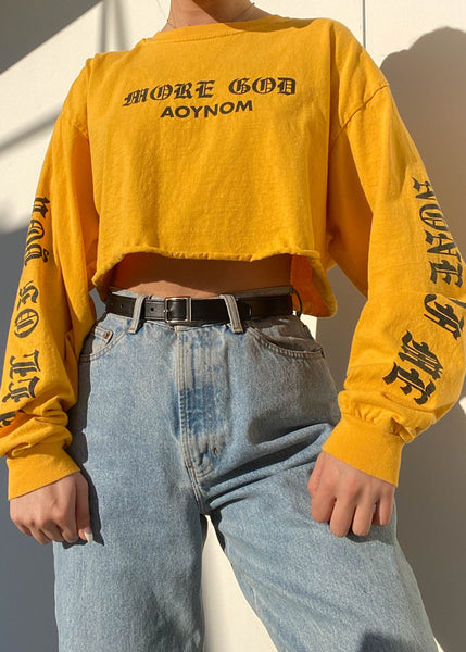 Y2k More God Graphic Long Sleeve (M)