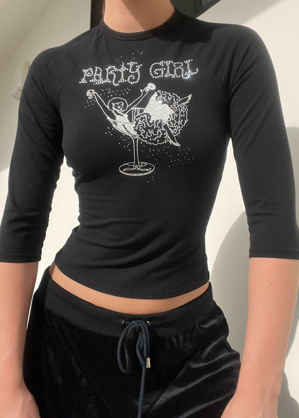 Y2k Party Girl 3/4 Sleeve (S)