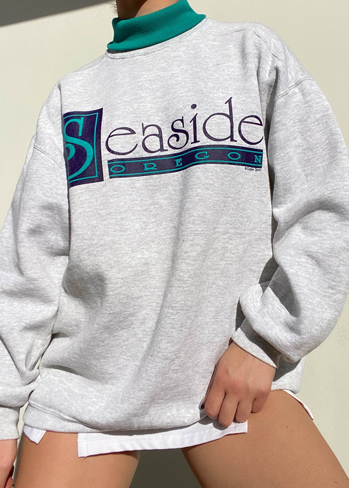 90's Seaside Layered Sweatshirt (L)