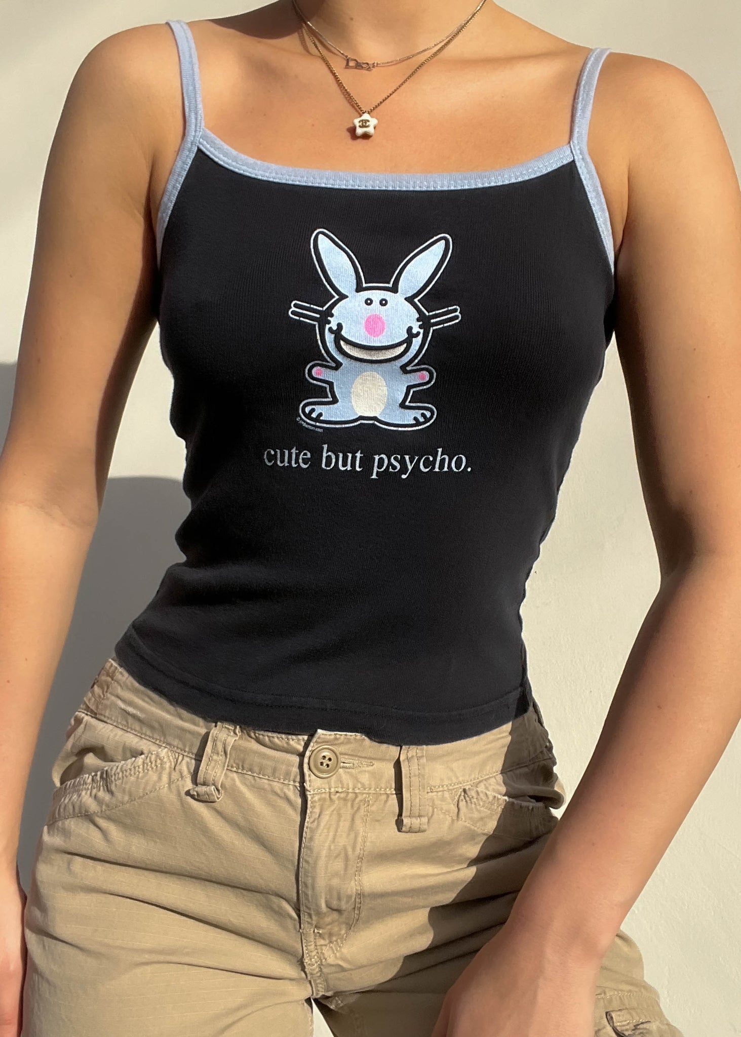 Y2k Happy Bunny Tank (S)