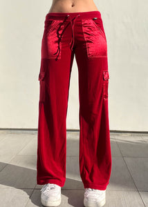 Y2k Red BCBG Track Pants (M)