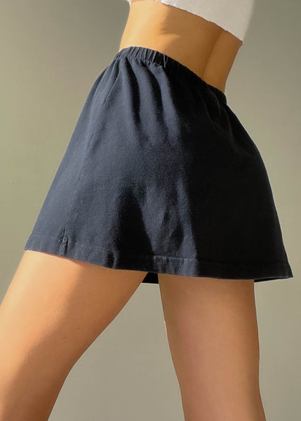 90's Lime Stripe Sporty Mini Skirt (S-M)