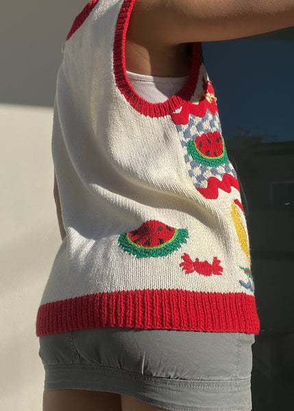 80's Watermelon Sweater Vest (S)