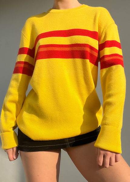 70's Red & Yellow Sweater (L-XL)