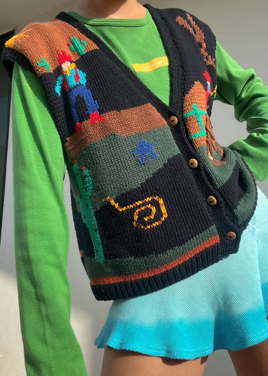 80's Rodeo Knit Vest (L) – Retro and Groovy