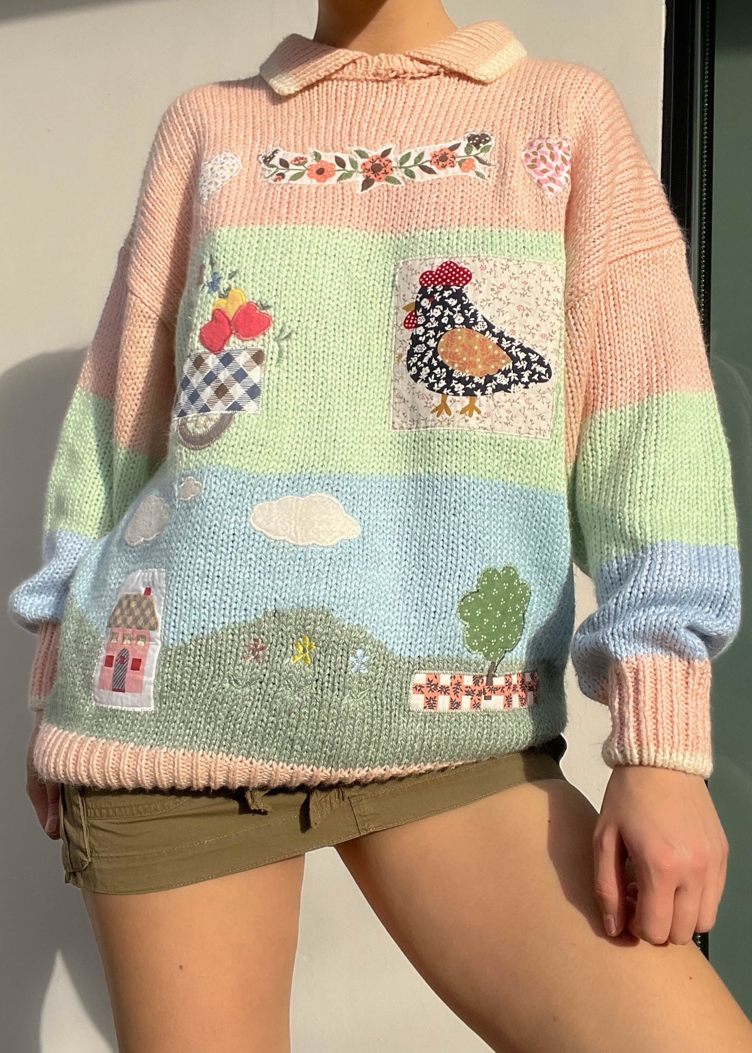 Pastel Countryside Sweater (M-L)