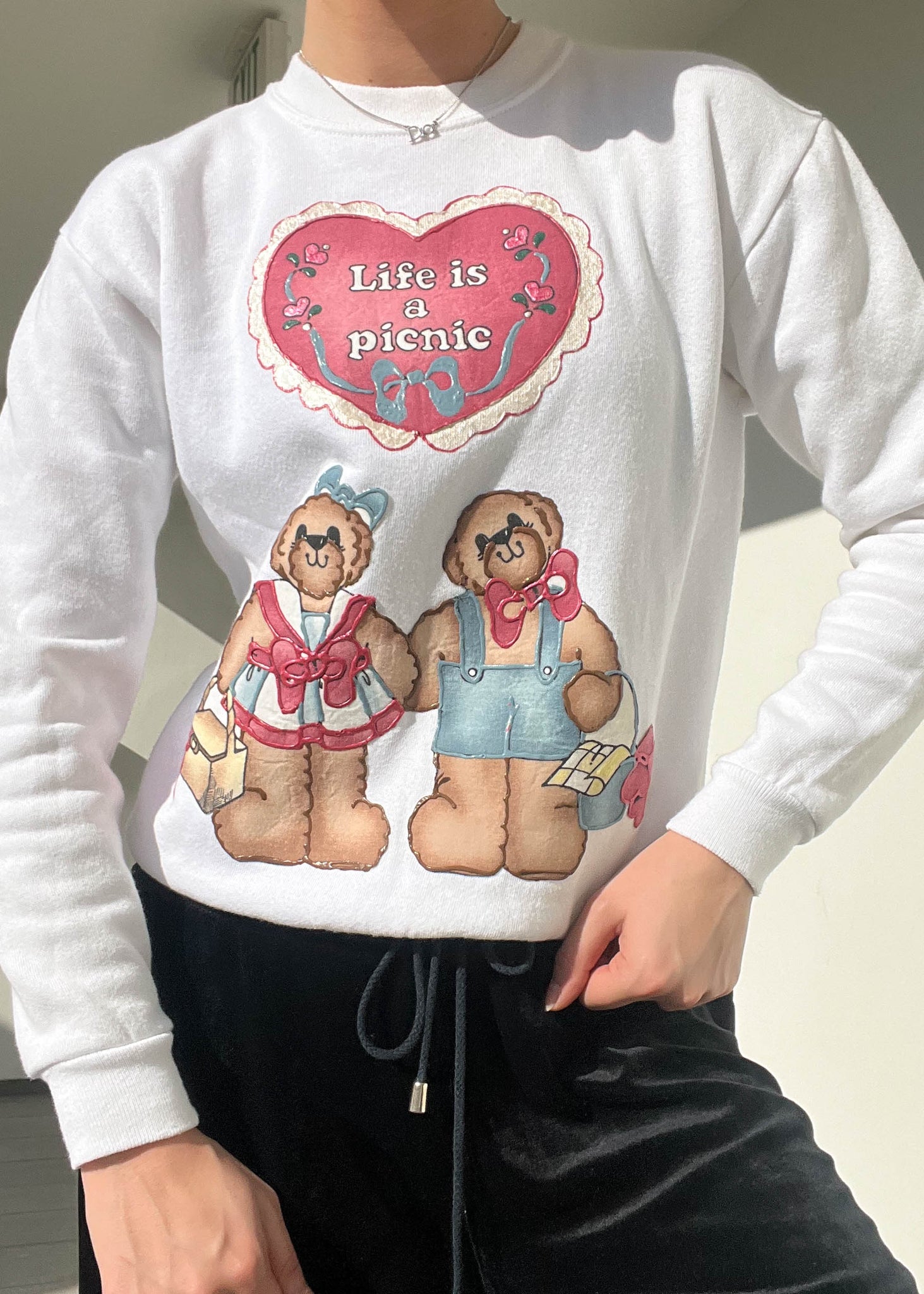 80's Teddy Picnic Sweatshirt (S)